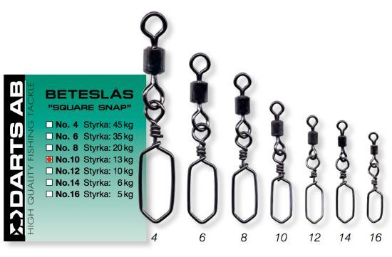 Square Snap in the group Hooks & Terminal Tackle / Snaps / Lock Snaps at Sportfiskeprylar.se (H7250-016r)