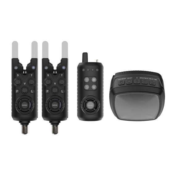 Sonik Gizmo2 Alarm Set 2+1 + Bivvy Lamp in the group Tools & Accessories / Bite Alarms & Indicators / Bite Alarms at Sportfiskeprylar.se (HC0087)