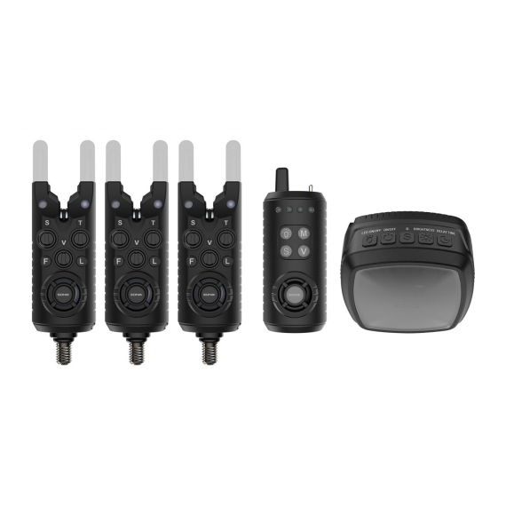 Sonik Gizmo2 Alarm Set 3+1 + Bivvy Lamp in the group Tools & Accessories / Bite Alarms & Indicators / Bite Alarms at Sportfiskeprylar.se (HC0088)