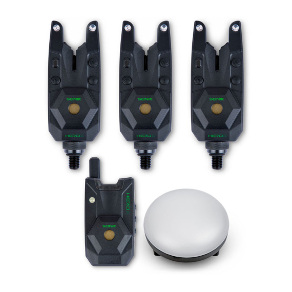 Sonik Herox Bite Alarm Set 3+1+Bl R G B in the group Tools & Accessories / Bite Alarms & Indicators / Bite Alarms at Sportfiskeprylar.se (HC0101)