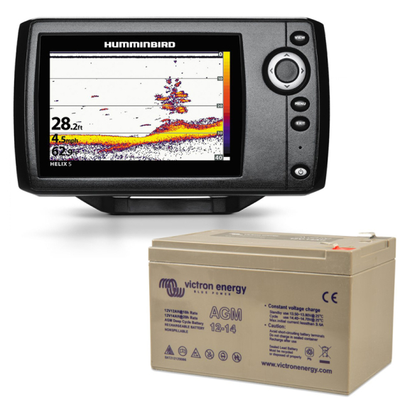 Humminbird Helix 5 Victron 14Ah Battery Combo in the group Marine Electronics & Boat / Fishfinders & Chartplotters / Combo Sonar & Chartplotter at Sportfiskeprylar.se (HELIX5BATTERYSET)