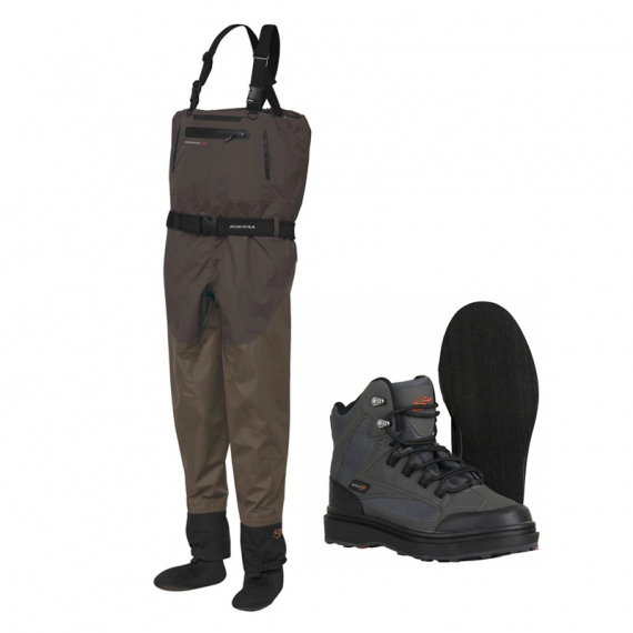Scierra Helmsdale Chest Wader, Dusky Green Combo in the group Clothes & Shoes / Waders & Wading Equipment / Wading Kits at Sportfiskeprylar.se (HELMSDALECHESTRACER)