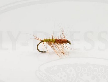 Superpuppa Olive/Rust size 12 in the group Lures / Flies / Dry Flies at Sportfiskeprylar.se (HF0143-12)