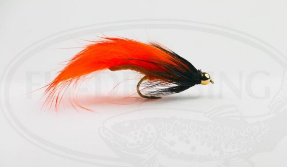 Zonker Orange Streamer size 8 in the group Lures / Flies / Streamers at Sportfiskeprylar.se (HF0211-8)