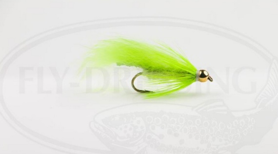 Zonker Chartreuse Streamer size 8 in the group Lures / Flies / Streamers at Sportfiskeprylar.se (HF0214-8)