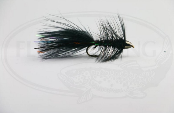 Wolly Bugger Cone Svart size 8 in the group Lures / Flies / Streamers at Sportfiskeprylar.se (HF1220-8)