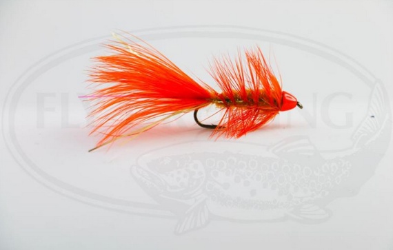 Wolly Bugger Cone Orange size 8 in the group Lures / Flies / Streamers at Sportfiskeprylar.se (HF1221-8)