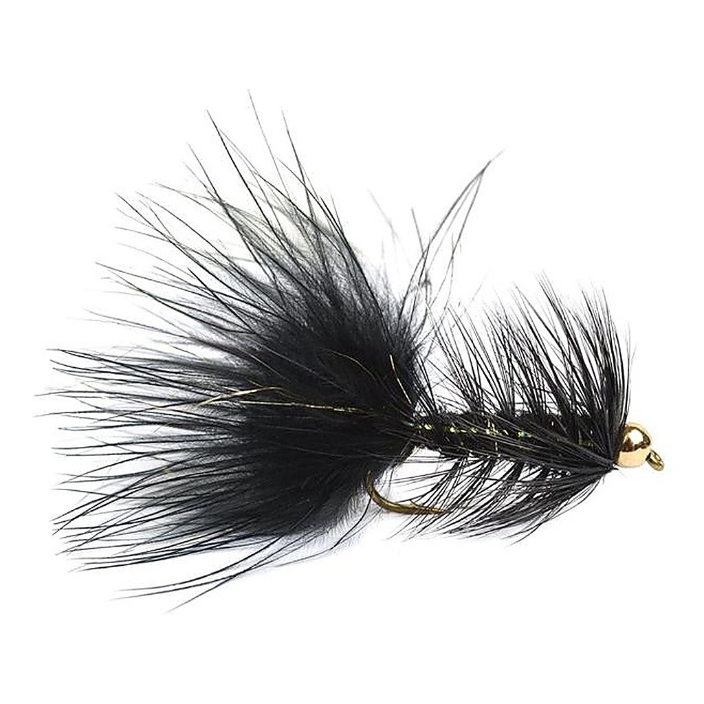 Wolly Bugger Gold Head Black size 8 in the group Lures / Flies / Streamers at Sportfiskeprylar.se (HF1230-8)