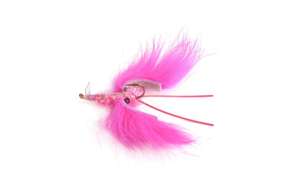 Crayfish Zonker Fluo Pink size #6 in the group Lures / Flies / Streamers at Sportfiskeprylar.se (HF9042)