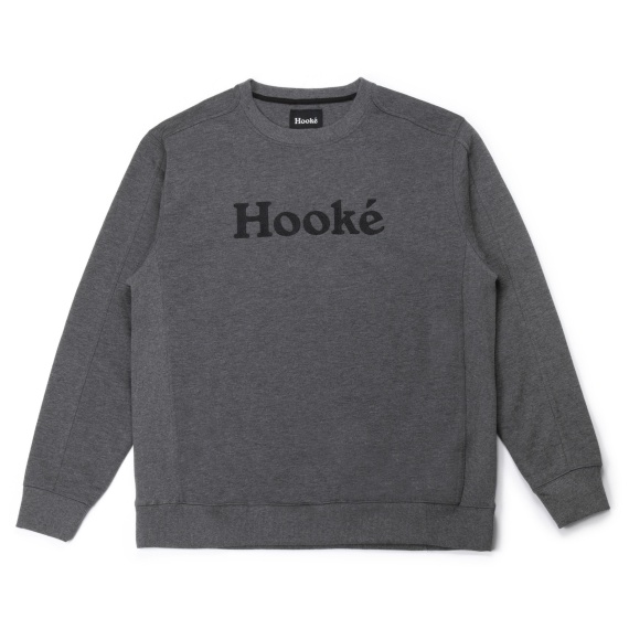 Hooke Original Crewneck Heather Charcoal - S in the group Clothes & Shoes / Clothing / Sweaters / Sweatshirts at Sportfiskeprylar.se (HK19FW-CRN1-HCH-S)