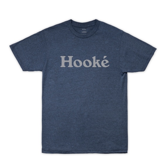 Hooke Original Tee Indigo Black Heather - S in the group Clothes & Shoes / Clothing / T-shirts at Sportfiskeprylar.se (HK19FW-TS1-IBH-S)