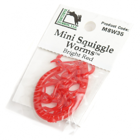 Mini Squiggle Worms #35 Bright Red in the group Hooks & Terminal Tackle / Fly Tying / Fly Tying Material / Other Synthetic Materials at Sportfiskeprylar.se (HL-MSW35)
