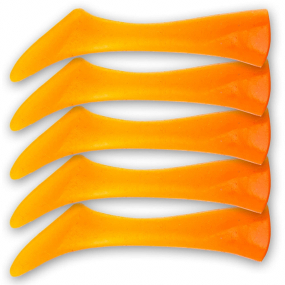 Headbanger Shad 11cm Replacement Tails (5-Pack), Orange in the group Lures / Softbaits / Perch Softbaits & Zander Softbaits at Sportfiskeprylar.se (HS-11-RT-OR)