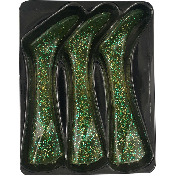 Headbanger Shad 22 Replacement Tails 3-pcs in the group Lures / Extra Paddles at Sportfiskeprylar.se (HS-22-RT-Mor)
