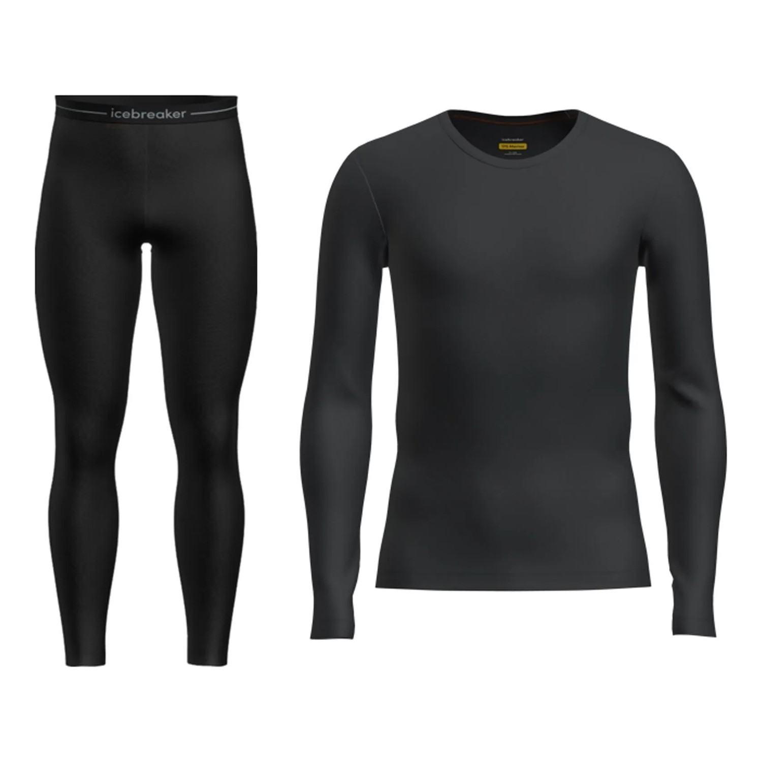 Icebreaker M\'s Merino 175 Everyday LS Crew & Leggings Set Black in the group Clothes & Shoes / Clothing / Layering & Underwear / Base Layer Set at Sportfiskeprylar.se (IB0A57P30011001r)