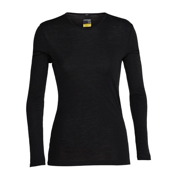 Icebreaker Womens 175 Everyday LS Crewe Black in the group Clothes & Shoes / Clothing / Layering & Underwear / Base Layer Tops at Sportfiskeprylar.se (IB1044710011004r)