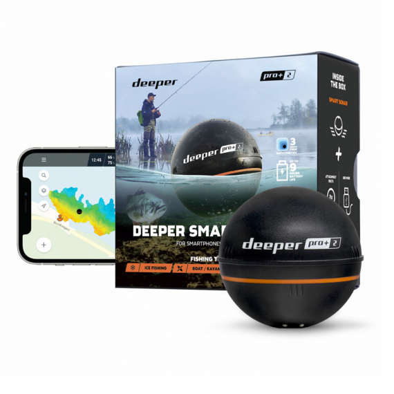 Deeper Sonar PRO+2 in the group Marine Electronics & Boat / Fishfinders & Chartplotters / Portable Fish Finders at Sportfiskeprylar.se (ITGAM1080)