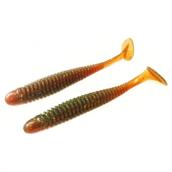 Noike Wobble Shad 3\'\' 7,6cm (9pcs) - Motoroil Gold UV in the group Lures / Softbaits / Perch Softbaits & Zander Softbaits at Sportfiskeprylar.se (ITNOWS3-12)