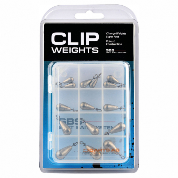 Darts Clip Weights Box Bly in the group Hooks & Terminal Tackle / Jig Heads / Clip Weights at Sportfiskeprylar.se (K0000-900)