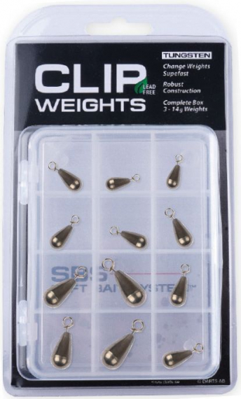Darts Clip Weights Tungsten Box in the group Hooks & Terminal Tackle / Jig Heads / Clip Weights at Sportfiskeprylar.se (K0002-900)