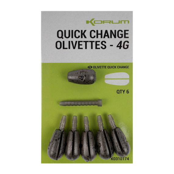 Korum Quick Change Olivettes in the group Hooks & Terminal Tackle / Sinkers & Weights at Sportfiskeprylar.se (K0310174r)