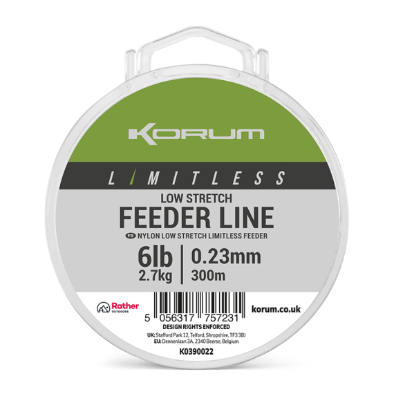 Korum Limitless Low Stretch Feeder Line in the group Lines / Specimen Lines at Sportfiskeprylar.se (K0390022r)