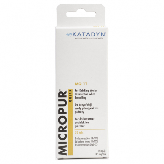 Katadyn Micropur Quick MT1T - 70 Tablets in the group Outdoor / Other Outdoor Equipment / Hygiene & Health at Sportfiskeprylar.se (KA8019951)