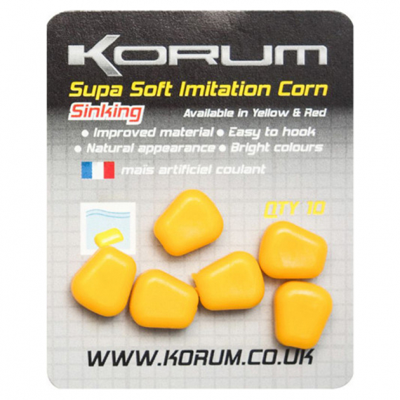 Korum Supa Soft Imitation Corn in the group Lures / Boilies, Hook Baits & Groundbait / Fake Baits at Sportfiskeprylar.se (KSSICS-Yr)