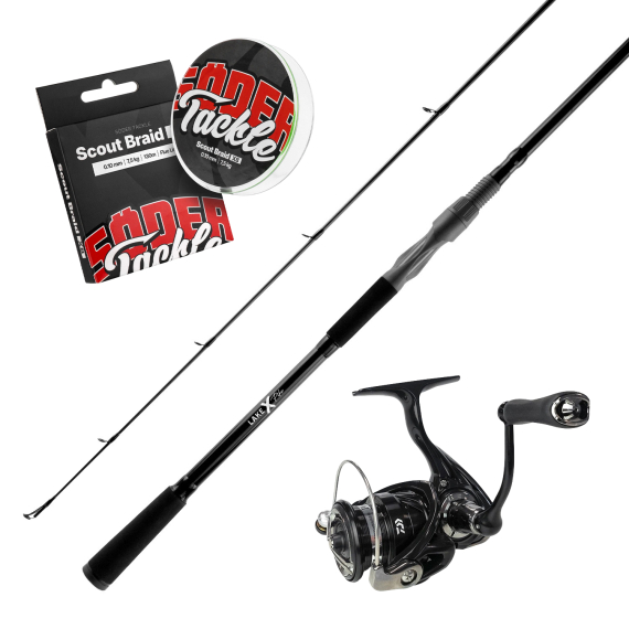Lake X Pike Spinning 8\'6\'\' Fast Action XH 70-150g & Daiwa Pitch Black in the group Combos / Spinning Combos / Pike Spinning Set at Sportfiskeprylar.se (LAKEXDAIWAPITCHBLACCOMBO)