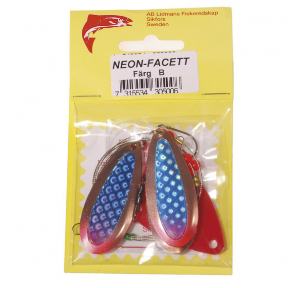 Lidmans Släp Neon-Facett in the group Lures / Trolling Lures & Trolling Spoons / Trout Spoons / Flashers at Sportfiskeprylar.se (LD37r)