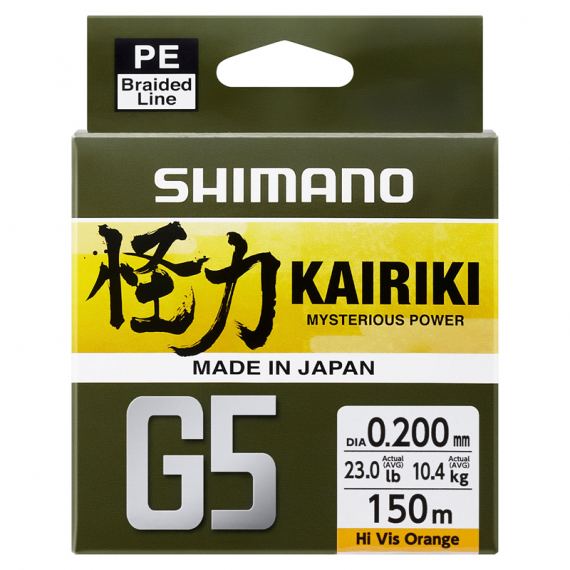 Shimano Line Kairiki G5 150m in the group Lines / Braided Lines at Sportfiskeprylar.se (LDM51UE130150Hr)