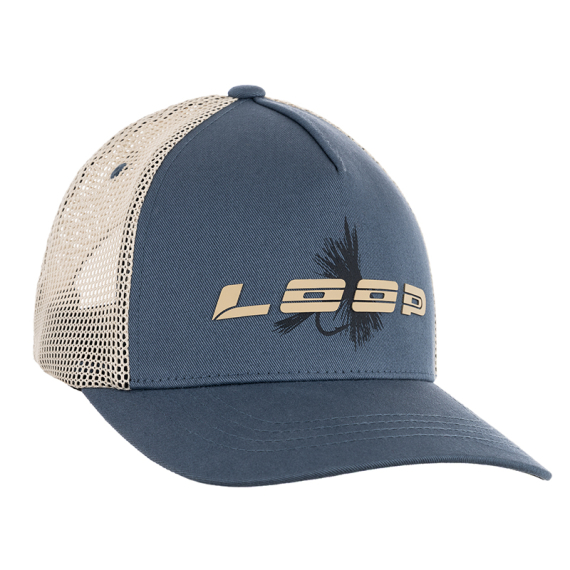 Loop Fly Trucker Cap - Blue Gray in the group Clothes & Shoes / Caps & Headwear / Caps at Sportfiskeprylar.se (LFTC01-702)