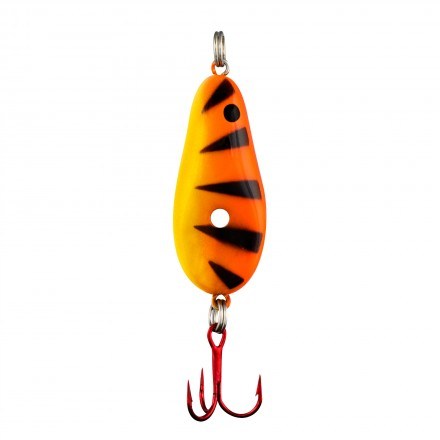 Lindy Glow Spoon 7g - Orange Tiger in the group Lures / Ice Jigging Lures / Vertical Ice Jigs at Sportfiskeprylar.se (LGS4-12)