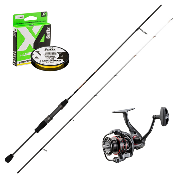 Okuma Light Range Fishing UFR 6\'1\'\' 185cm 1-7g Combo in the group Combos / Spinning Combos / Game Fish Spinning Set at Sportfiskeprylar.se (LIGHTRANGECEYMARCOMBO)