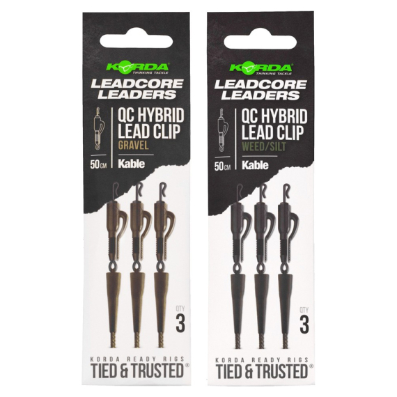 Korda Leadcore Leader-Hybrid Lead Clip QC Swivel in the group Hooks & Terminal Tackle / Rig Accessories / Lead Clips at Sportfiskeprylar.se (LLHQGr)