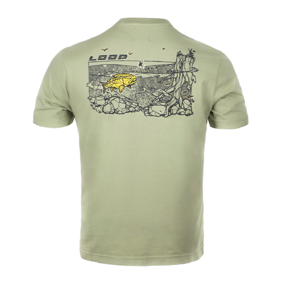Loop M\'s Logo T-Shirt Trout Seagrass in the group Clothes & Shoes / Clothing / T-shirts at Sportfiskeprylar.se (LMLTT01-403-2XLr)