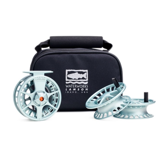 Lamson Liquid Fly Reel With 3 Spare Spools Glacier in the group Reels / Fly Reels & Extra Spools / Fly Reels at Sportfiskeprylar.se (LQ-3PLUS3-PACK-GLCRr)