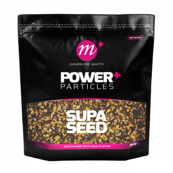 Mainline Power+ Supa Seed 2kg in the group Lures / Boilies, Hook Baits & Groundbait / Particles at Sportfiskeprylar.se (M37026)