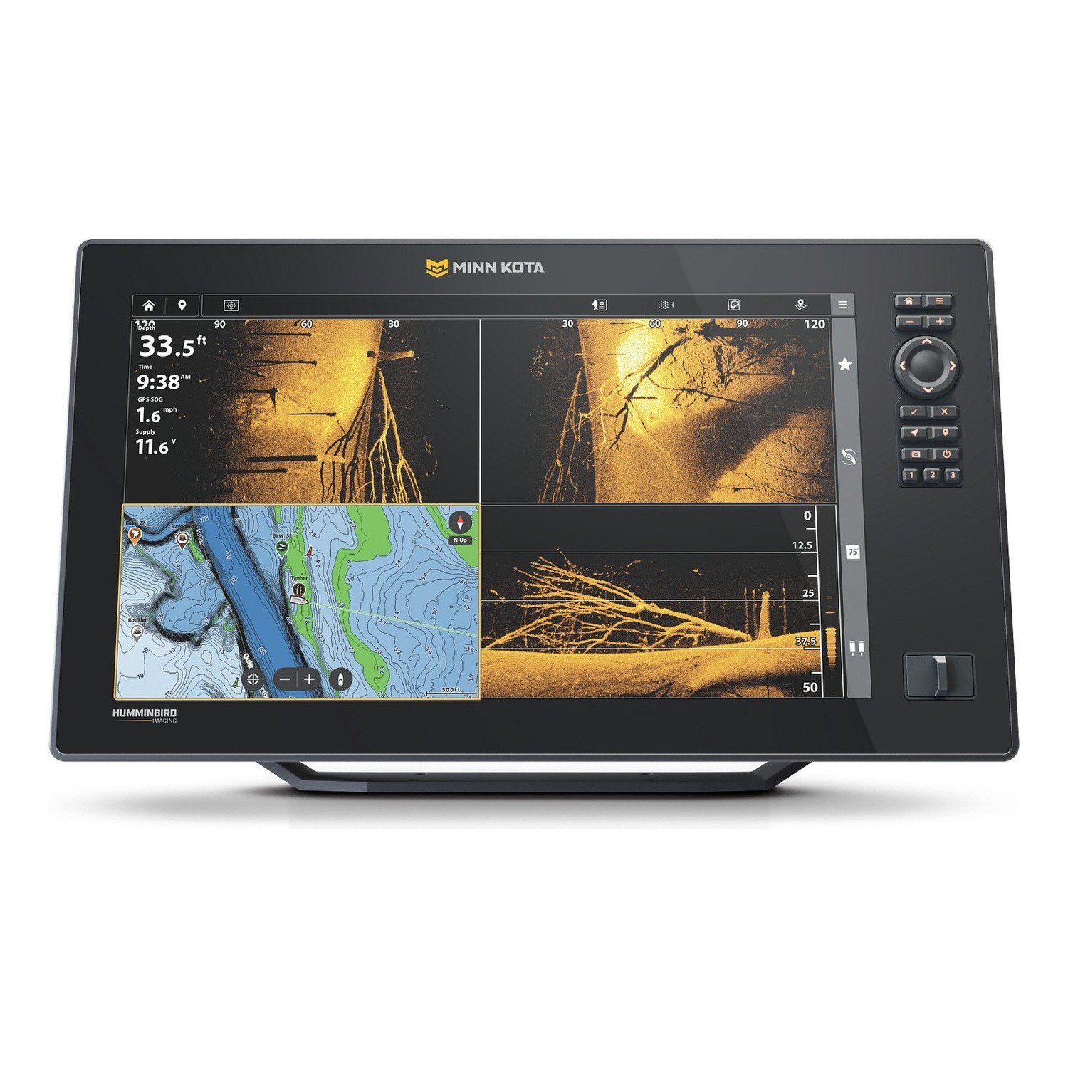 Minn Kota X16 in the group Marine Electronics & Boat / Fishfinders & Chartplotters / Combo Sonar & Chartplotter at Sportfiskeprylar.se (M412400-1r)