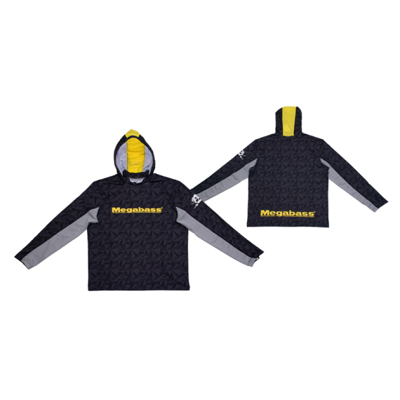 Megabass Game Hoodie Black in the group Clothes & Shoes / Clothing / Sweaters / Long-sleeved T-shirts at Sportfiskeprylar.se (MB497216r)