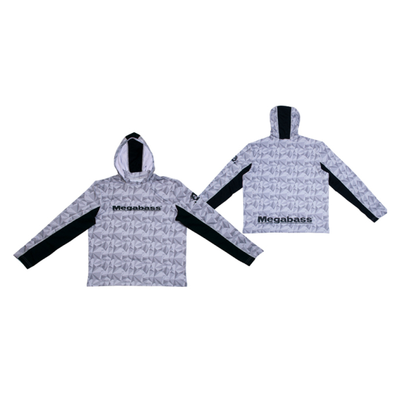 Megabass Game Hoodie White - XL in the group Clothes & Shoes / Clothing / Sweaters / Long-sleeved T-shirts at Sportfiskeprylar.se (MB497292)