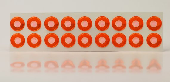 Epoxy Eyes 5,1mm white/orange in the group Hooks & Terminal Tackle / Fly Tying / Fly Tying Material / Eyes at Sportfiskeprylar.se (MEY3-962)