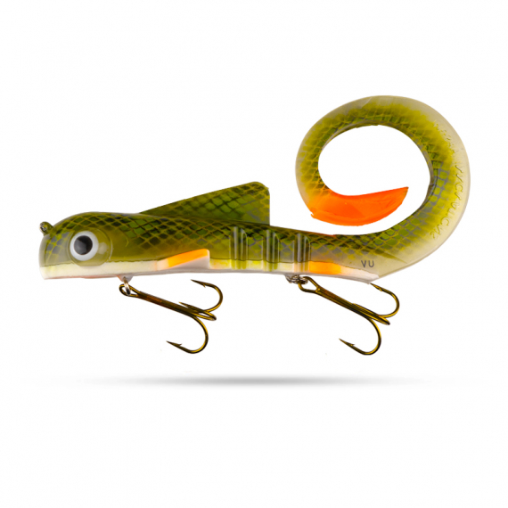 Musky Innovations Bull Dawg Super Magnum Pro 16\'\'/40,5cm, 387g - Pro UV Rotten Cucumber in the group Lures / Swimbaits / Soft Swimbaits at Sportfiskeprylar.se (MIPSMBD-8)