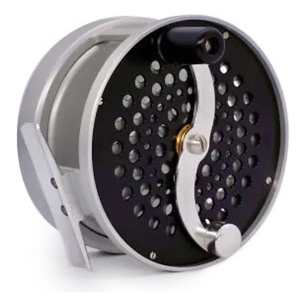 Iwana Salmon Series Fly Reel Large Black & Silver Höger