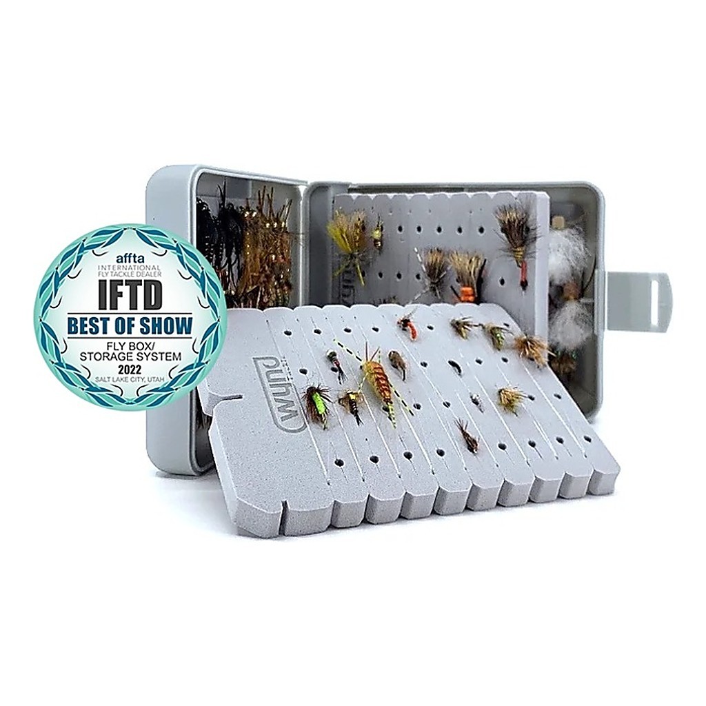 Wynd Bynder Gray Fly Box Flybox in the group Storage / Tackle Boxes / Flyboxes at Sportfiskeprylar.se (NFD9297)
