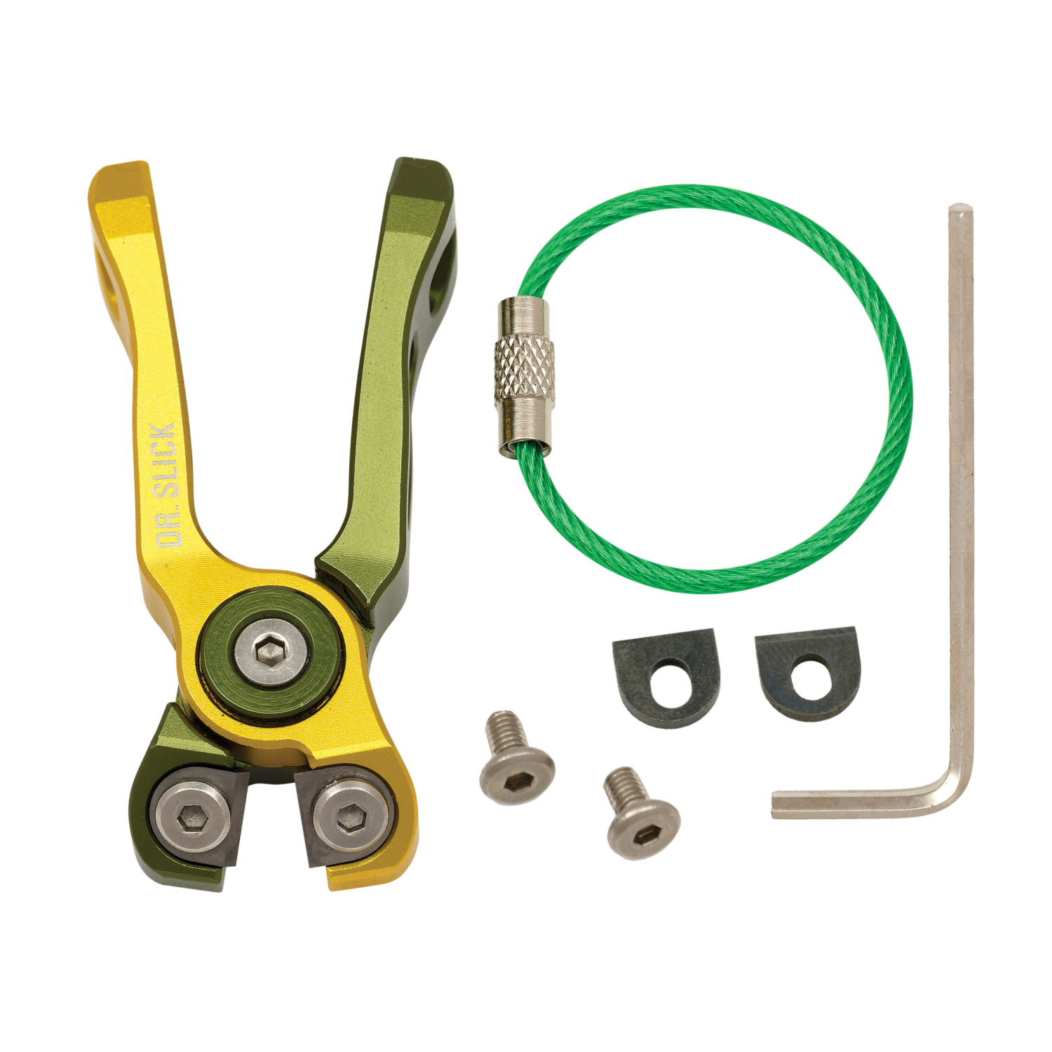 Dr. Slick Cyclone Nipper NATCO Gold and Green Aluminum Frame in the group Tools & Accessories / Pliers & Scissors / Line Cutters & Scissors at Sportfiskeprylar.se (NFD9324-NATCO)