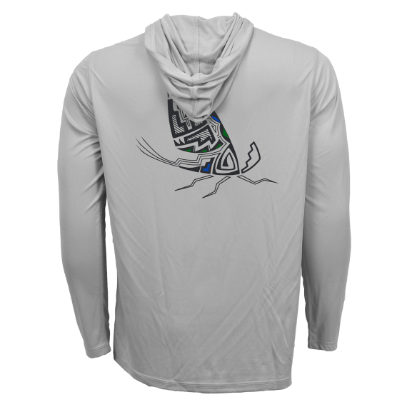 RepYourWater Hooded Sun Shirt ECO50 Pueblo Pottery Mayfly Adult in the group Clothes & Shoes / Clothing / T-shirts at Sportfiskeprylar.se (NFD9571-Mr)