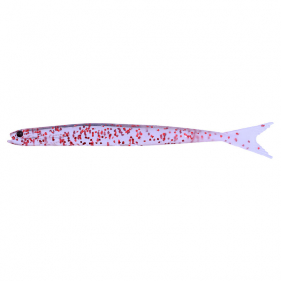 Nikko Ikanago Minnow 11,7cm (5pcs) - Clear Red Flake in the group Lures / Softbaits / Perch Softbaits & Zander Softbaits at Sportfiskeprylar.se (NIKKO234)