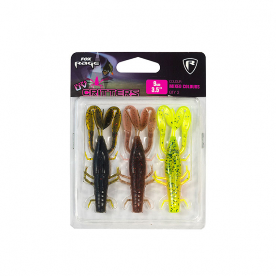 Fox Rage Critter mixed colour pack 3-pack in the group Lures / Lure Kits at Sportfiskeprylar.se (NMC006r)
