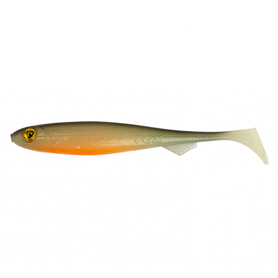 Fox Rage Slick Shad 9 cm / 3.5\'\' (bulk) - UV Hot Olive in the group Lures / Softbaits / Perch Softbaits & Zander Softbaits at Sportfiskeprylar.se (NSC053)
